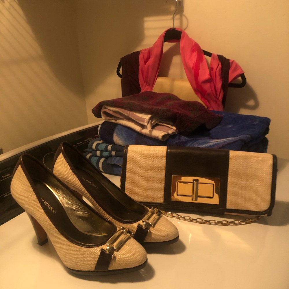Shoes worn once Purse never used